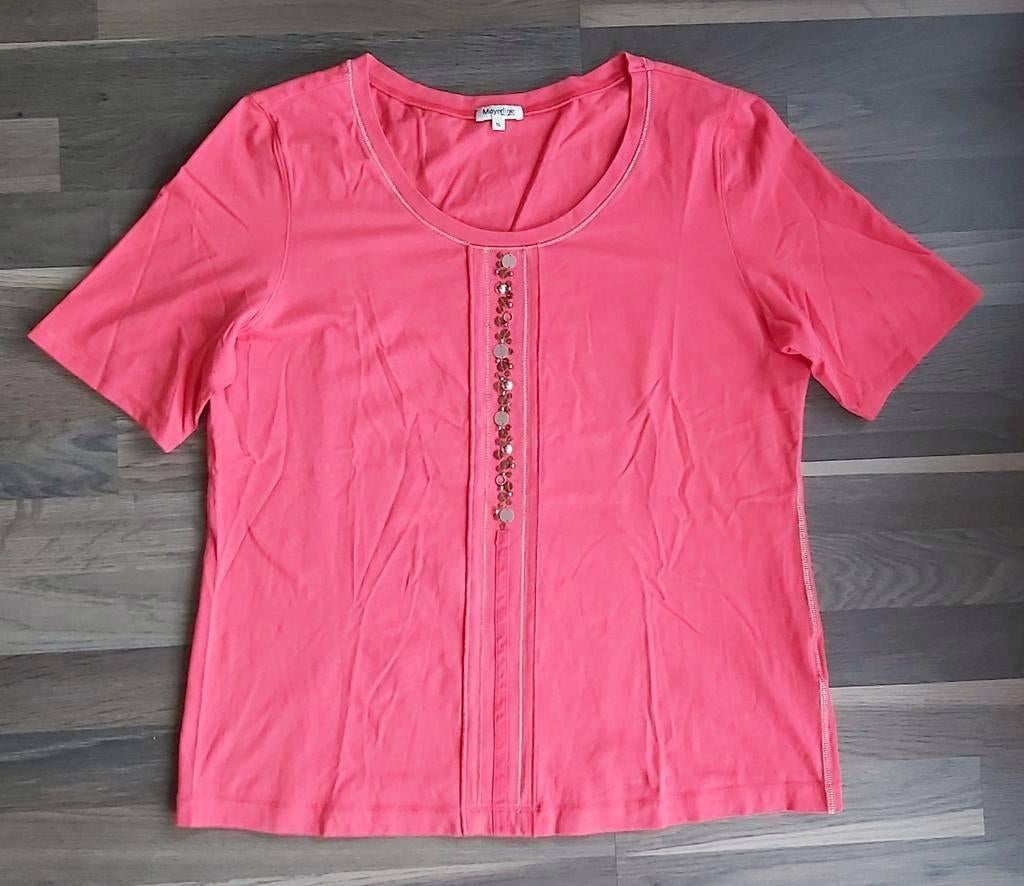 Mayerline, shirt met paillettenstreng, 44, NIEUW, Kleding | Dames, T-shirts, Mayerline, Maat 42/44 (L), Nieuw, Ophalen of Verzenden