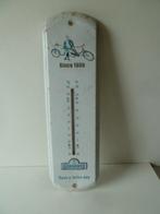 antieke fiets oldtimer thermometer reclamebord no emaille, Verzamelen, Merken en Reclamevoorwerpen, Ophalen of Verzenden, Reclamebord