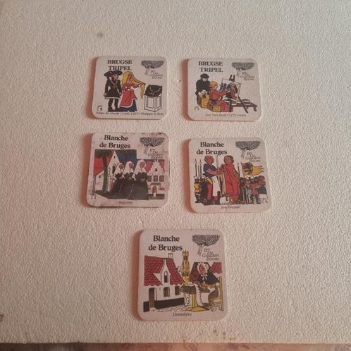Sous Bock Blanche de Bruges (modèle 2), Verzamelen, Biermerken, Gebruikt, Viltje(s), Overige merken, Ophalen of Verzenden