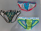 3 Jockstraps  Andrew Christian  en Aussiebum, Verzenden, Blauw, Slip