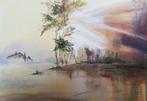 Aquarel schilderij, Ophalen