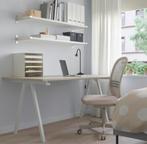 Bureau Ikea Trotten 160x80 cm, Huis en Inrichting, Bureaus, Ophalen, In hoogte verstelbaar, Zo goed als nieuw, Bureau