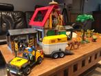 Playmobil boerderij 4490 + paardentransport 3249, Ophalen of Verzenden, Zo goed als nieuw, Complete set