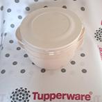 Tupperware microplus/micro-ondes 200 + tamis à vapeur, Comme neuf, Crème, Envoi