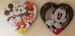 Mickey Mouse - 2 hartvormige blikken dozen, Mickey Mouse, Ophalen of Verzenden