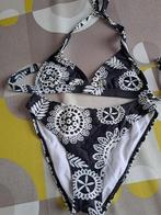 Bikini zwart-wit maat 38, Ophalen of Verzenden, Zo goed als nieuw, Wit, Bikini