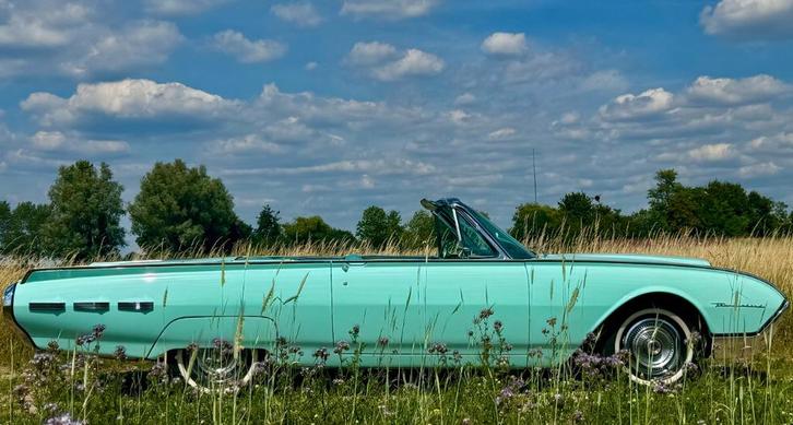 Ford thunderbird cabriolet, Auto's, Oldtimers, Particulier, Lederen bekleding, Open dak, Ford, Benzine, Cabriolet, 2 deurs, Automaat