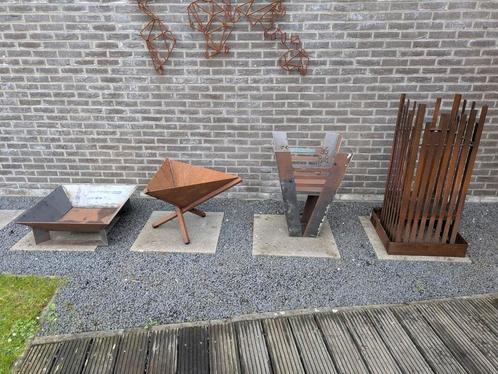 Vuurkorven en vuurschalen in verschillende modellen, Tuin en Terras, Vuurschalen, Zo goed als nieuw, Ophalen
