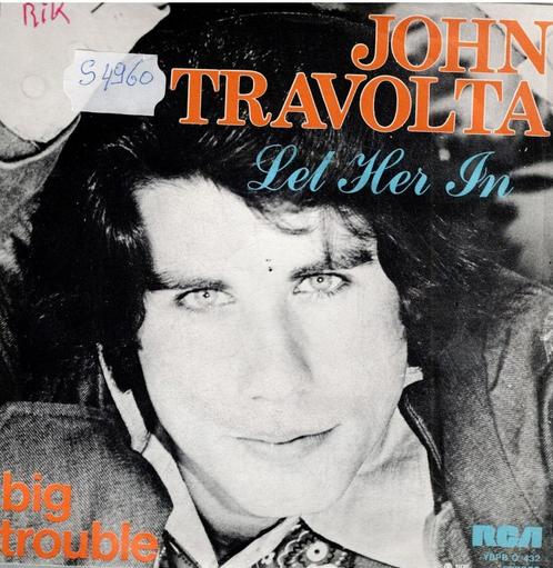 Vinyl, 7"   /   John Travolta – Let Her In / Big Trouble, CD & DVD, Vinyles | Autres Vinyles, Autres formats, Enlèvement ou Envoi