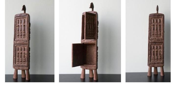 **Armoire à Pharmacie DOGON – Mali, Antiquités & Art, Art | Sculptures & Bois, Enlèvement ou Envoi