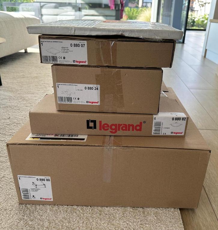 Set LEGRAND IK-4 Vloerdoos voor inbouw in betonvloer, Doe-het-zelf en Bouw, Elektriciteit en Kabels, Nieuw, Stopcontact, Ophalen of Verzenden