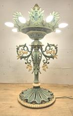 Gietijzeren Victoriaanse gietijzeren vloerlamp art nouveau, Antiek en Kunst, Ophalen of Verzenden