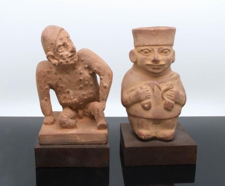 Replica uit de oude precolumbiaanse periode Terracotta, Antiek en Kunst, Kunst | Niet-Westerse kunst, Ophalen of Verzenden