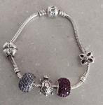 Pandora armband, Bijoux, Sacs & Beauté, Bracelets, Comme neuf, Enlèvement, Avec strass, Argent