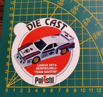 Sticker Polistil Lancia Beta Monte Carlo 'team Martini', Collections, Enlèvement ou Envoi