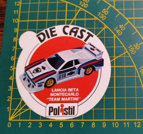 Sticker Polistil Lancia Beta Monte Carlo 'team Martini', Verzamelen, Stickers, Ophalen of Verzenden