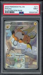 Raichu [Illustration Rare] PSA 9 - 211/193 - Paldea Evolved, Hobby en Vrije tijd, Verzamelkaartspellen | Pokémon, Ophalen of Verzenden