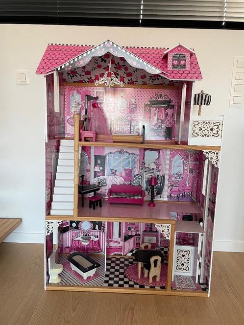 Kidskraft houten poppenhuis model Amelia, Kinderen en Baby's, Speelgoed | Poppenhuizen, Gebruikt, Poppenhuis