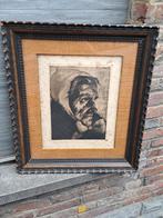 gravure la boraine signe victor regnart, Antiquités & Art, Enlèvement ou Envoi