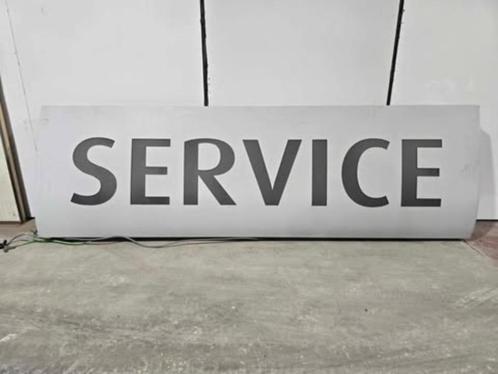 SERVICE - Lichtreclamebord in topstaat, Verzamelen, Merken en Reclamevoorwerpen, Zo goed als nieuw, Lichtbak of (neon) lamp, Ophalen