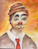 Clown olieverf, Antiek en Kunst, Ophalen
