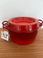 DOUFEU LE CREUSET geëmailleerd gietijzer nieuw, Huis en Inrichting, Ophalen of Verzenden, Zo goed als nieuw, Gietijzer