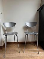 Arper aluminium stoelen (2x) - vintage/industrieel - Italy, Autres couleurs, Deux, Enlèvement, Utilisé