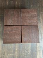 Salontafel hout 100x100x28cm met uitschuifbare elementen, Huis en Inrichting, Tafels | Salontafels, Ophalen, Zo goed als nieuw