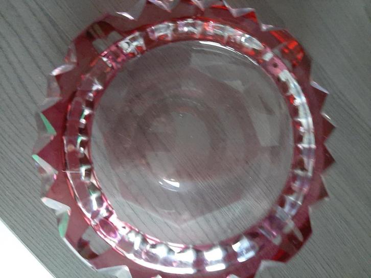 Val Saint Lambert - Asbak - Kristal, Antiek en Kunst, Antiek | Glaswerk en Kristal, Ophalen of Verzenden