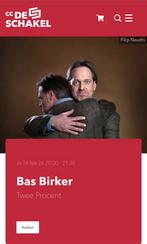 4 tickets Bas Birker - 14 feb - de Schakel Waregem, Tickets & Billets, Trois personnes ou plus, Février, Autres types