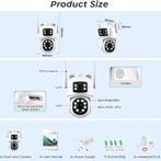 Caméra de surveillance sans fil, double objectif int/ext, Enlèvement ou Envoi, Neuf