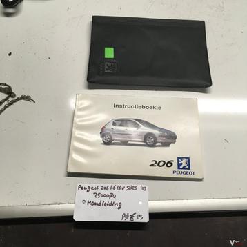 Peugeot 206 1.6 16v 5drs 2003 wagennr 2500074   Instructiebo beschikbaar voor biedingen