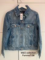 Veste en jean neuve M&S collection T/38, Maat 38/40 (M), M&Smode, Nieuw, Verzenden