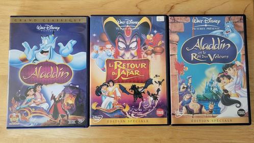 Lot DVD intégrale Aladdin Disney (3 films), Cd's en Dvd's, Dvd's | Tekenfilms en Animatie, Amerikaans, Tekenfilm, Alle leeftijden