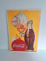 Vintage reclamebord Coca-Cola karton, Verzamelen, Ophalen of Verzenden, Gebruikt, Reclamebord