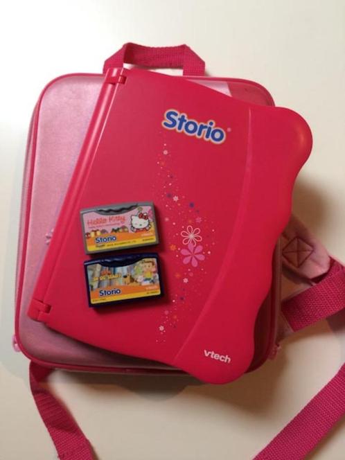 V Tech Storio + draagtas + extra spel Hello Kitty, Kinderen en Baby's, Speelgoed | Vtech, Gebruikt, Ophalen of Verzenden