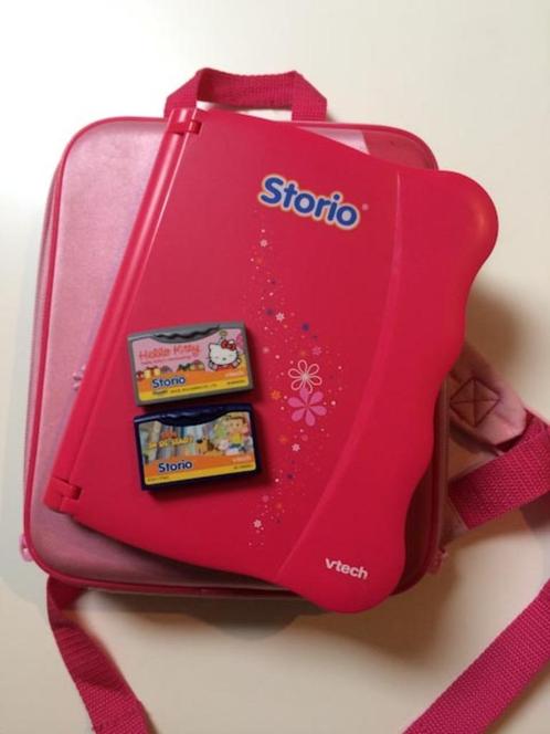 V Tech Storio + draagtas + extra spel Hello Kitty, Enfants & Bébés, Jouets | Vtech, Utilisé, Enlèvement ou Envoi