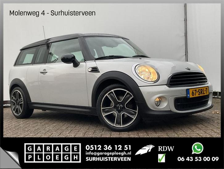 MINI One Clubman 1.6 Pepper Clima Cruise Voll.Onderhouden, Auto's, Mini, Bedrijf, One, ABS, Airbags, Alarm, Bluetooth, Boordcomputer