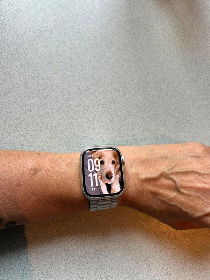 Apple watch series 9 41mm Starlight, Handtassen en Accessoires, Smartwatches, Ophalen of Verzenden