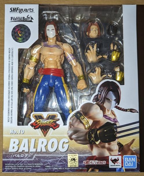 Bandai S.H.Figuarts Balrog / Vega / Claw Street Fighter, Collections, Statues & Figurines, Comme neuf, Envoi