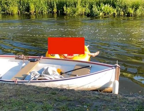 Witte sloep te koop, Watersport en Boten, Sloepen, Zo goed als nieuw, Ophalen of Verzenden