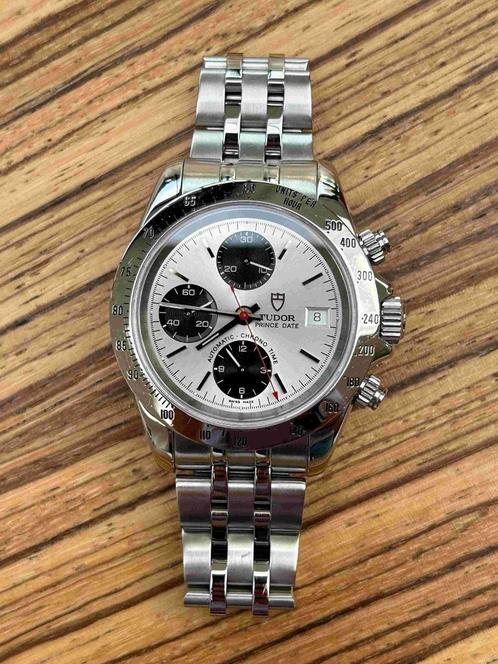 Tudor Chrono Time 79280 Prince Date Small Block, Handtassen en Accessoires, Horloges | Heren, Zo goed als nieuw, Polshorloge, Overige merken