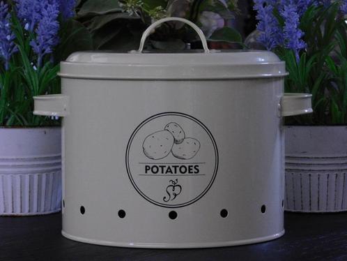 Voorraadblik Aardappels - Potatoes - Metaal, Huis en Inrichting, Keuken | Keukenbenodigdheden, Nieuw, Ophalen of Verzenden