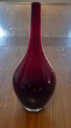 Vase décoratif en verre, Huis en Inrichting, Woonaccessoires | Vazen, Ophalen, Minder dan 50 cm, Rood, Glas
