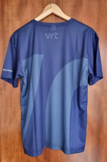 Exclusief sport T-shirt met VRT logo, kleur blauw, maat M beschikbaar voor biedingen