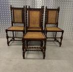 Set ( 4) 'Barley Twist'' sierlijke eiken eetkamer stoelen, Ophalen