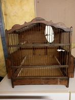 Cage ancienne, Animaux & Accessoires, Oiseaux | Cages & Volières, Bois, Utilisé, Enlèvement ou Envoi, Cage à oiseaux