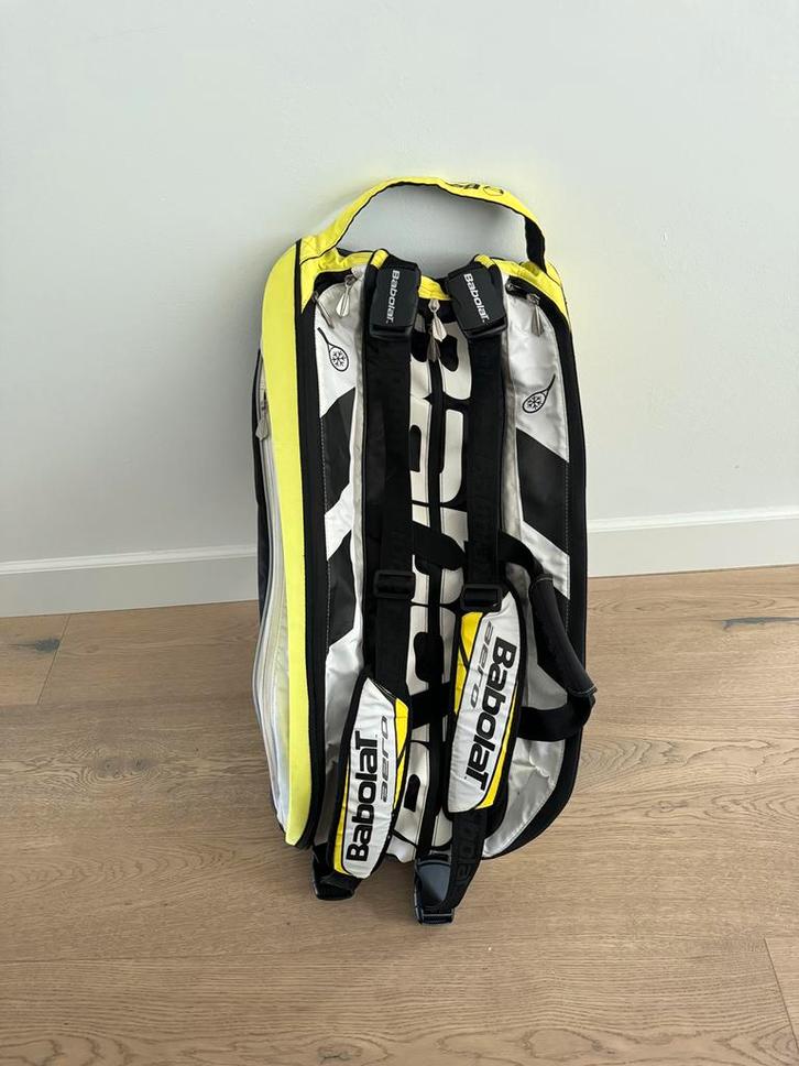 Geel zwarte tenniszak Babolat Rafael Nadal Edition, Sport en Fitness, Tennis, Babolat, Ophalen