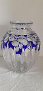 vase bleu ADP7 pompei josephe simon val saint lambert 1926, Antiquités & Art, Antiquités | Verre & Cristal, Enlèvement ou Envoi