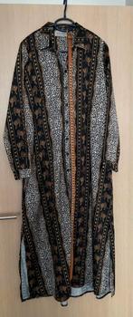 Lang kleed met print Amelie & Amelie, Kleding | Dames, Jurken, Bruin, Maat 42/44 (L), Ophalen of Verzenden, Zo goed als nieuw